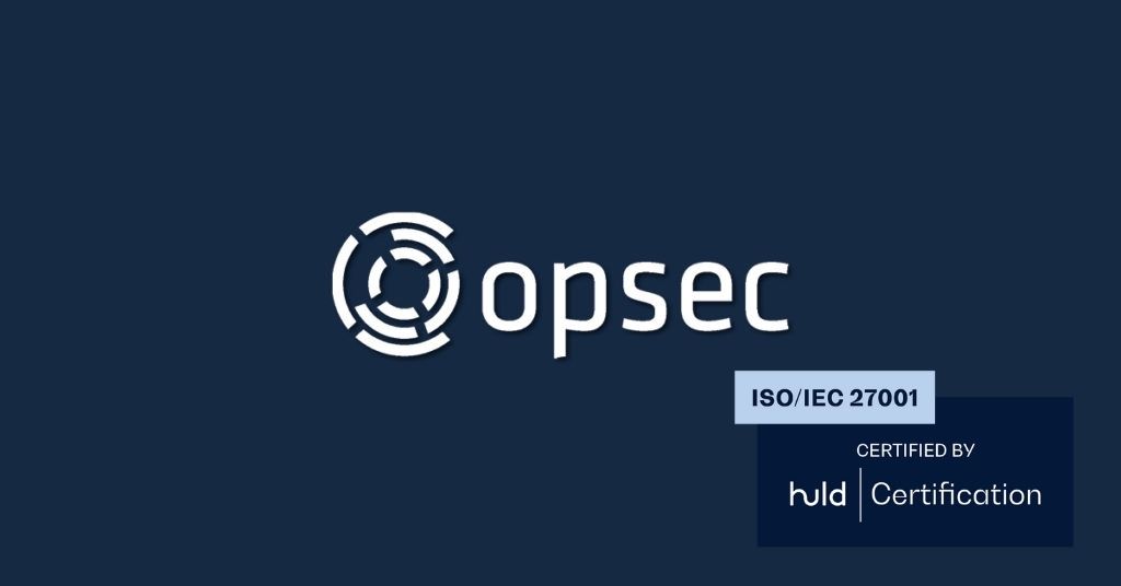Opsec Oy:lle on myönnetty tietoturvallisuuden hallintajärjestelmän ISO27001-sertifikaatti